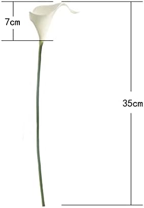 Letjolt White Calla Lily Artificial Flowers Bouquet 12Pcs