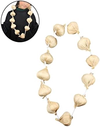 3 Sets Garlic String Artificial Vegetables Halloween Decor Party Props