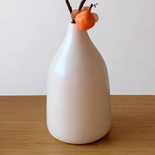 PEKJI Foam Artificial Fruit Flowers with Ceramic Vase Decor Centerpieces