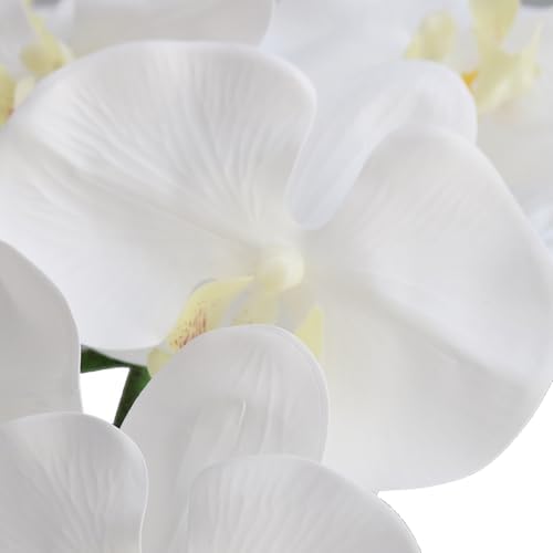 Htmeing 38 Inch Artificial Phalaenopsis Flowers Branches Real Touch