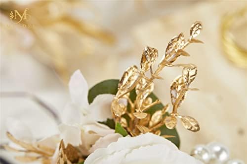 Meldel Champagne Boutonniere Set of 6 for Groom Best Man