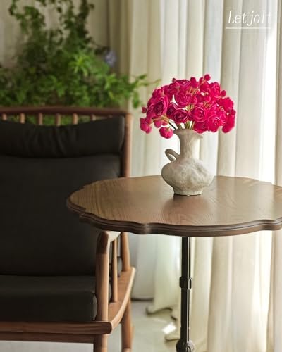 Letjolt Ranunculus Artificial Flowers 18pcs ROSEO Pink Faux Bouquet Decorations