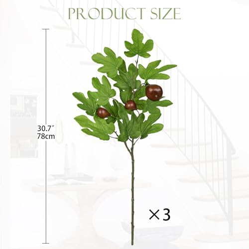 307 Inch Artificial Greenery Stems Set of 3