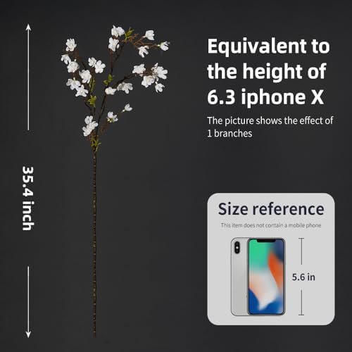 MelorcaGuilla Artificial Cherry Blossom Branches 3PCS