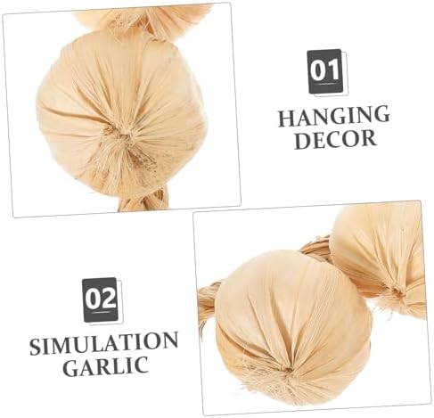 Homoyoyo Realistic Artificial Garlic Hanging Decor