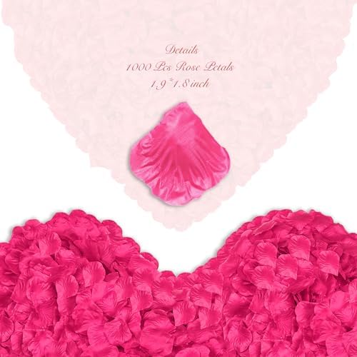 1000Pieces Artificial Rose Petals for Romantic Decor