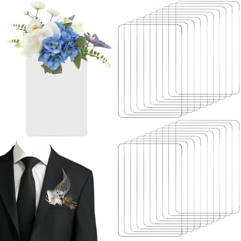 CANIPHA 20Pcs Clear Pocket Boutonniere Holder
