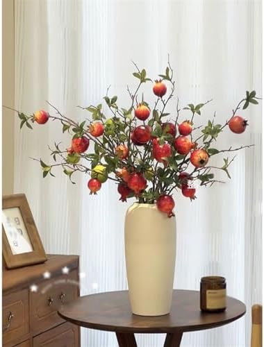 GRFIT Artificial Pomegranate Flower Decor Arrangement