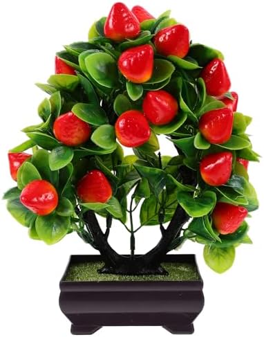 Abaodam Artificial Strawberry Tree Potted Plant