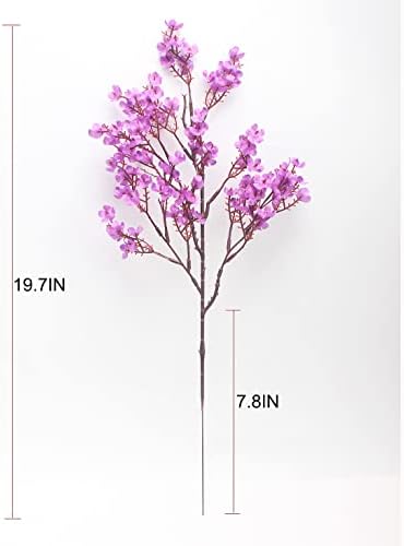 JAKY Global Artificial Flower Bouquet Purple 6 Bundle