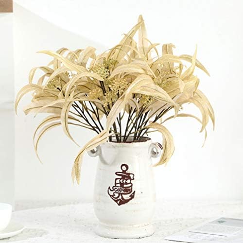 Amosfun Artificial Plants with Silk Eucalyptus and Bamboo Leaves