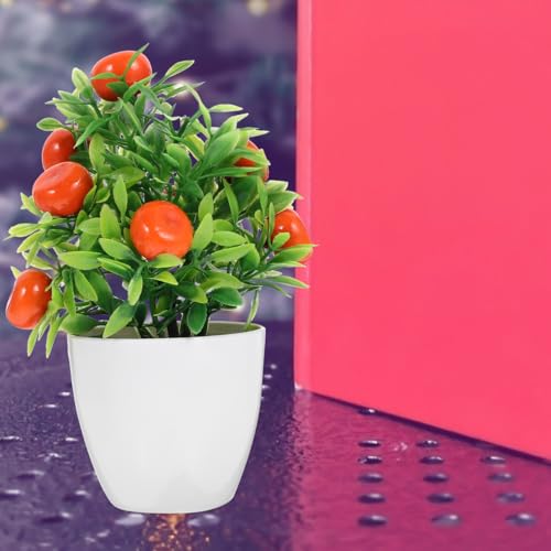 MERRYHAPY 2Pcs Artificial Fruit Tree Bonsai Decoration