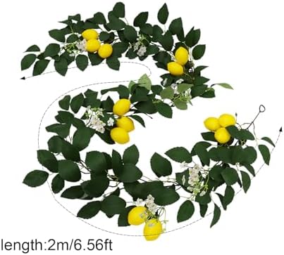 65 Ft Artificial Lemon Garland for Home Decor