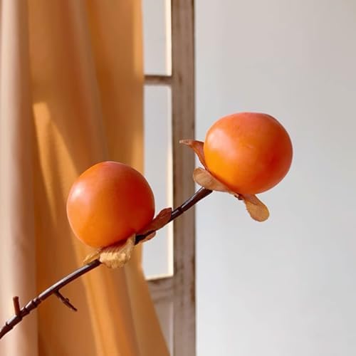PEKJI Foam Artificial Fruit Flowers with Ceramic Vase Decor Centerpieces