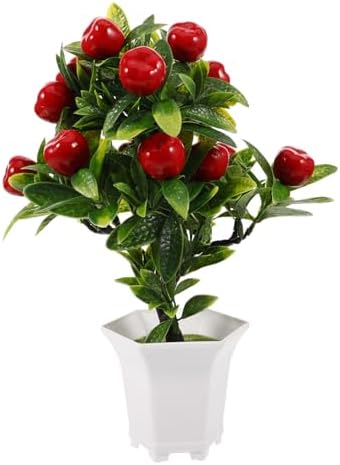 GLEAVI Artificial Apples Bonsai Tree Decor