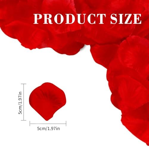 Realistic Artificial Rose Petals for Bedroom Decor