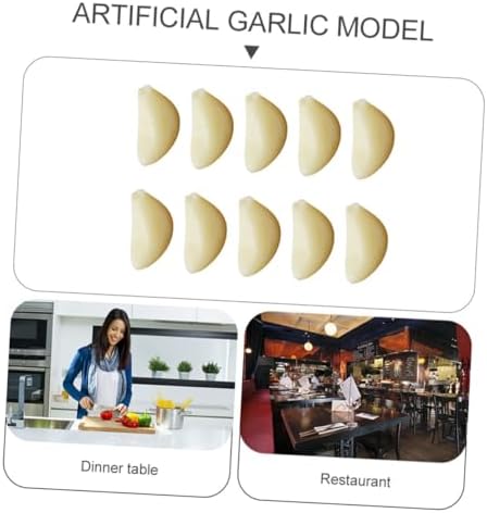 10pcs Artificial Garlic Cloves for Decor and Photo Props