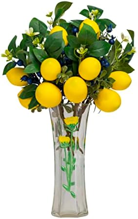 12 Inch Artificial Lemon Blueberry Branches Pack of 6