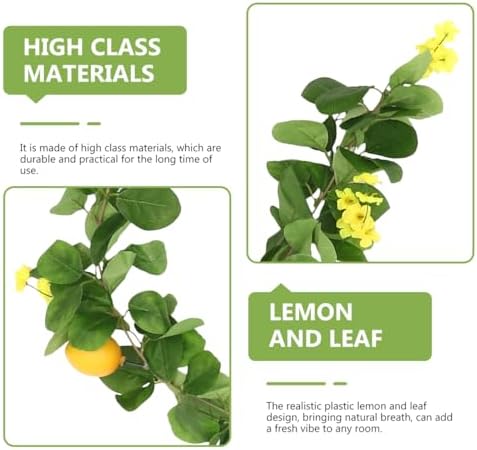 Faux Lemon Garland Artificial Plant Hanging Decor Summer Decor