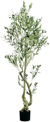 Quibbay 5FT Artificial Olive Tree with Lifelike Fruits