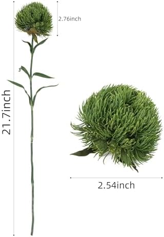 DuHouse 4Pcs Artificial Dianthus Greenery for Home Decor