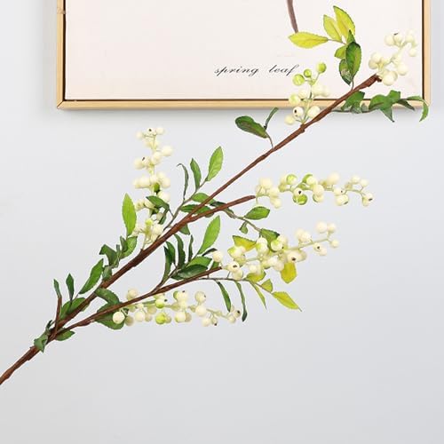 DriKou Artificial Fruit Tree Branches White