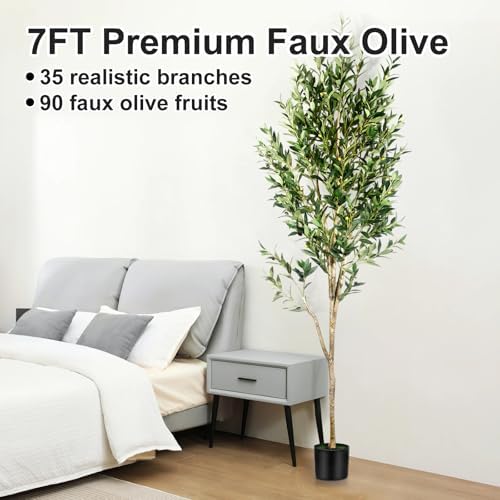 7FT Olive Tree Artificial Indoor Decor