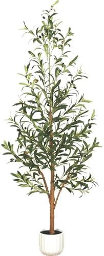 Realistic 5ft Artificial Olive Tree with Pot