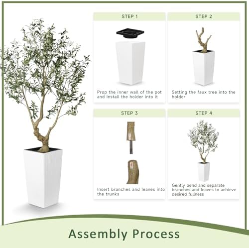 LYERSE Faux Olive Tree 6ft Artificial Indoor Decor