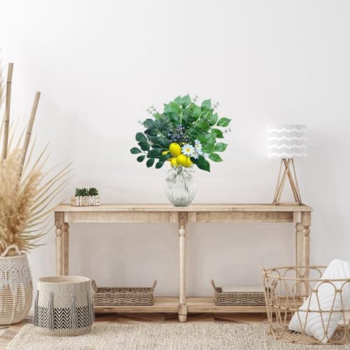 Ochine 4 Pcs Artificial Lemon Branches Decor
