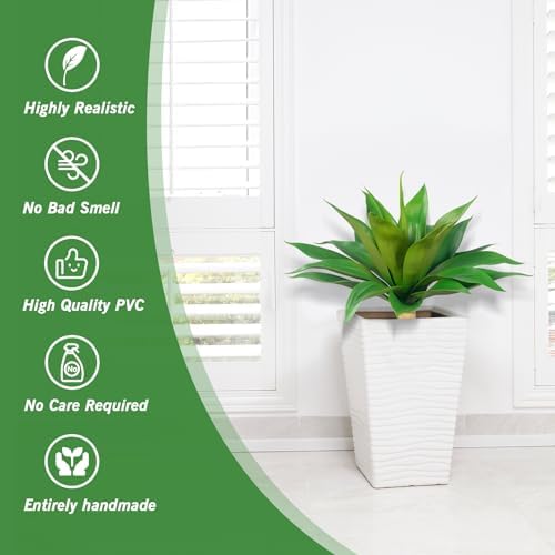 Artificial Agave Plants 2Pack 28 Inch UV Resistant