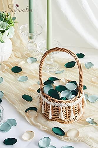 Serwalin 300Pcs Silk Rose Petals for Wedding Decorations