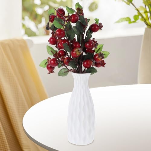 HEALLILY Group of 5 Artificial Pomegranate Berries Floral Decor