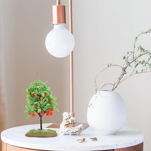 2pcs Artificial Apple Tree Model for Micro Landscape Decor
