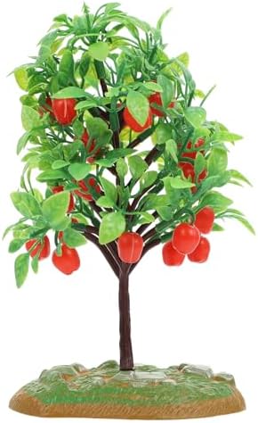 2pcs Artificial Apple Tree Model for Micro Landscape Decor