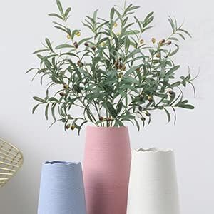 SHACOS 6 Piece Artificial Olive Branches for Vases