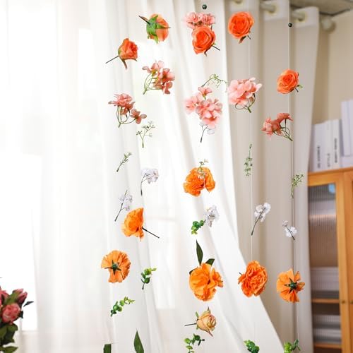 XunYee 6 Pcs 354 Ft Flower Garlands Wildflower Decor