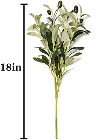 DVGUN 5 Pack Artificial Olive Branches Silk Plants