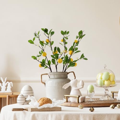 ucky Artificial Lemon Branches 4pcs 27 Inch
