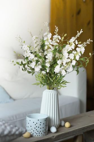 IPOPU Artificial Delphinium Flowers 9PCS for Wedding Home Decor