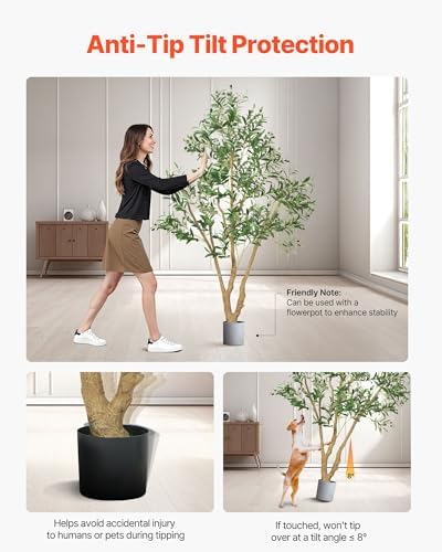 VEVOR 6FT Artificial Olive Tree with Realistic Fruits and Leaves