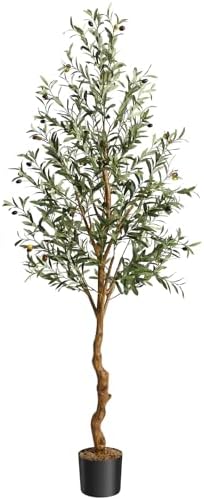 GAOMON Artificial Olive Tree 6FT Tall Faux Silk Decor Tree