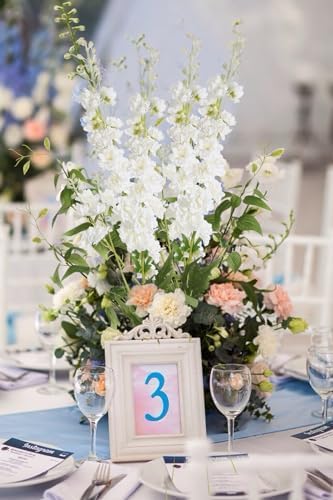IPOPU Artificial Delphinium Flowers 9PCS for Wedding Home Decor