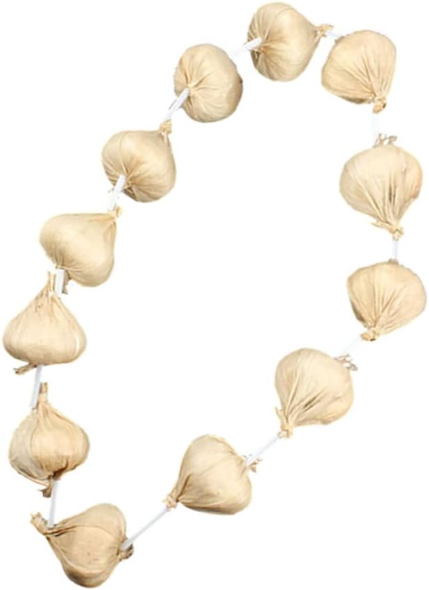 3 Sets Garlic String Artificial Vegetables Halloween Decor Party Props