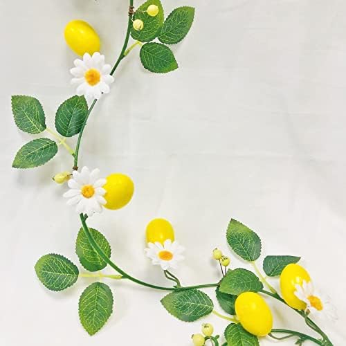 Artificial Lemon Rose Vine Garland Decoration