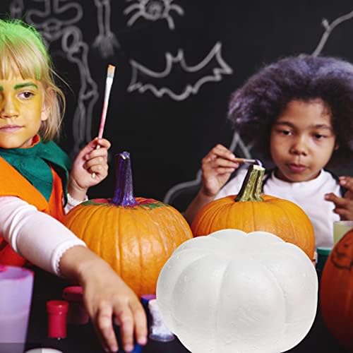 Happyyami White Halloween Pumpkin DIY Crafts Carving Painting Decor