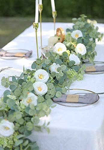 Party Joy 656ft Eucalyptus Garland with Flowers