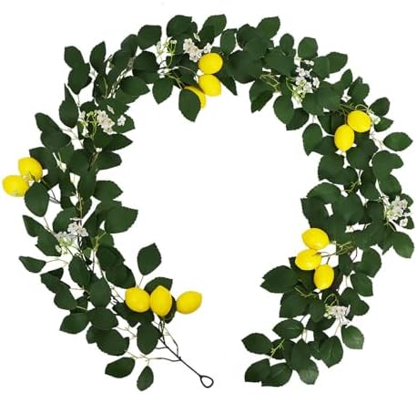 65 Ft Artificial Lemon Garland for Home Decor