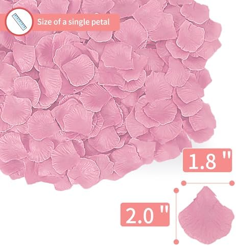 1000 Pcs Artificial Rose Petals for Romantic Decorations