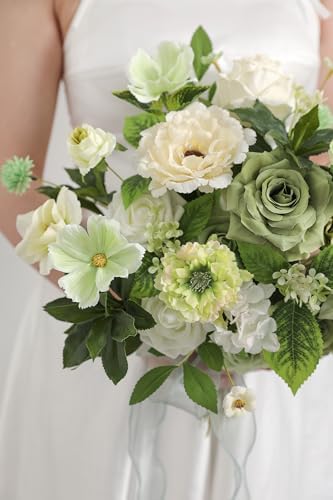 GAATEEK Artificial Flowers Roses with Stems for DIY Decorations